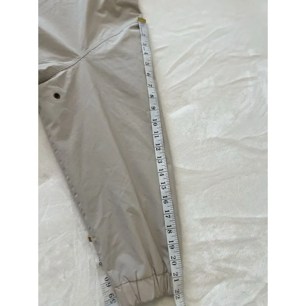 Eddie Bauer Womens Gray Zip Up Hooded Chore‎ Jacket Utility Size Medium